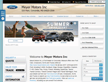 Tablet Screenshot of meyermotors.com